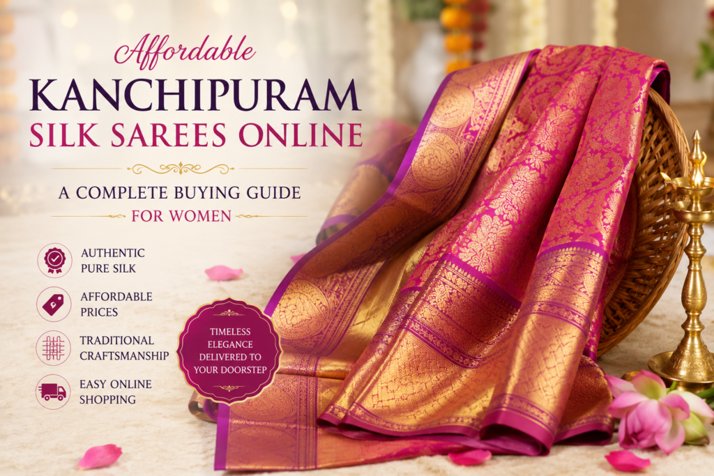 affordable kanchipuram silk saress online